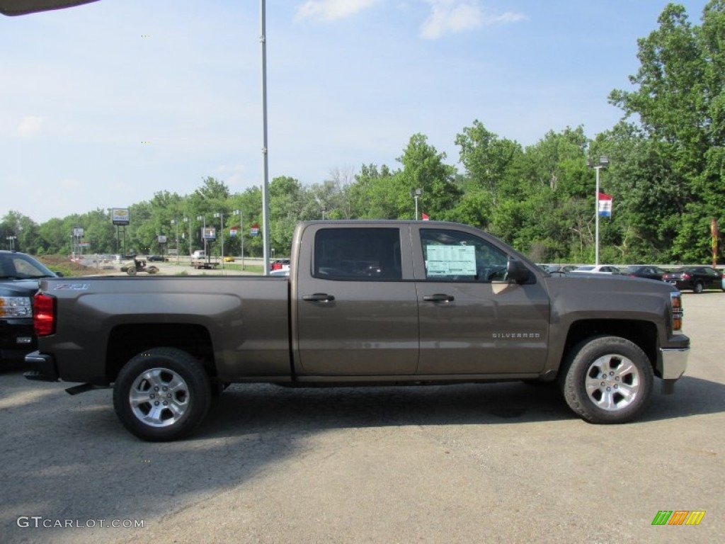 2014 Silverado 1500 LT Crew Cab 4x4 - Brownstone Metallic / Jet Black photo #9