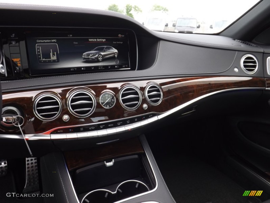2015 Mercedes-Benz S 550 4Matic Sedan Black Dashboard Photo #94544935