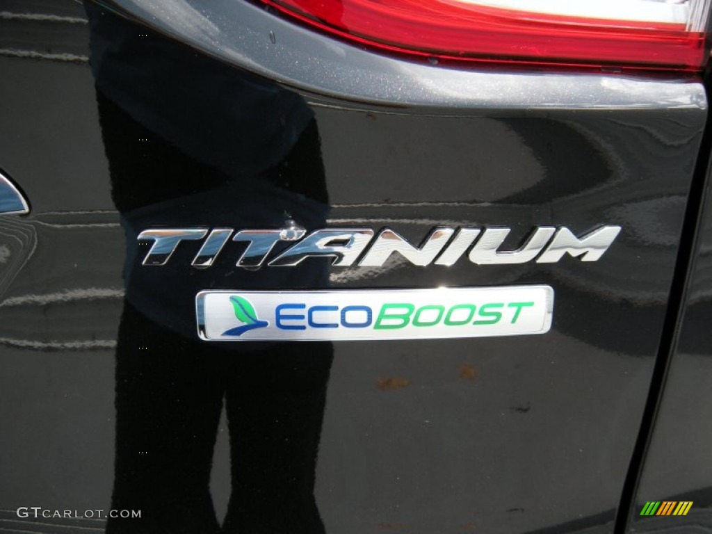 2014 Escape Titanium 1.6L EcoBoost - Tuxedo Black / Charcoal Black photo #14