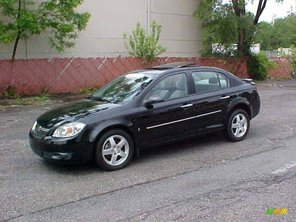 2009 Cobalt LT Sedan - Black / Gray photo #1