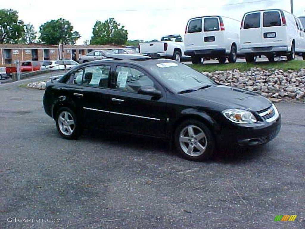 2009 Cobalt LT Sedan - Black / Gray photo #3