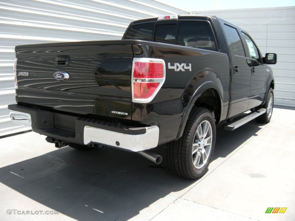 2014 F150 Lariat SuperCrew 4x4 - Tuxedo Black / Black photo #4