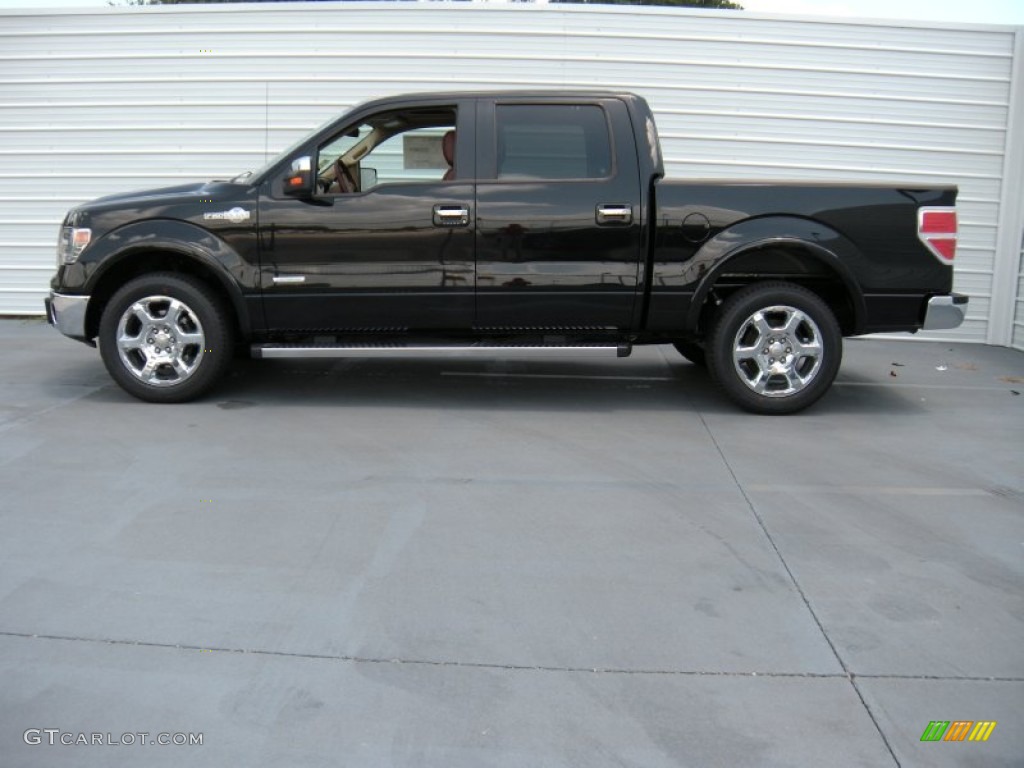 2014 F150 King Ranch SuperCrew - Tuxedo Black / King Ranch Chaparral/Pale Adobe photo #6