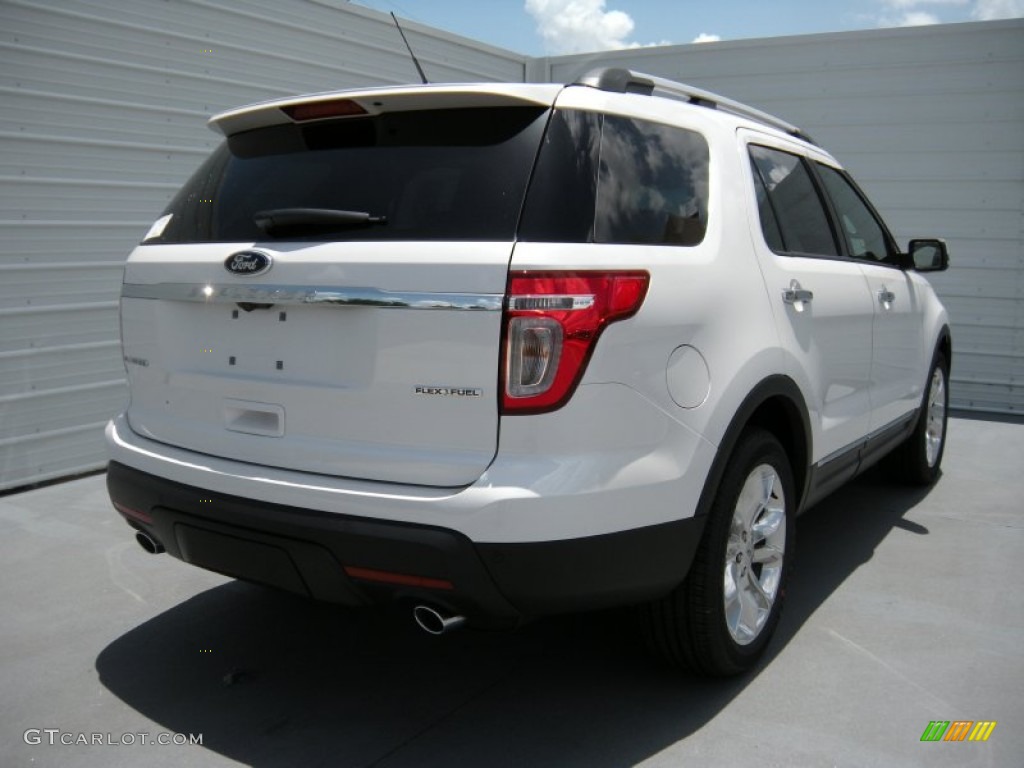 2014 Explorer Limited - White Platinum / Charcoal Black photo #4