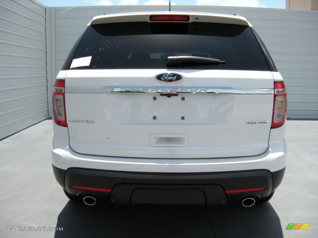2014 Explorer Limited - White Platinum / Charcoal Black photo #5