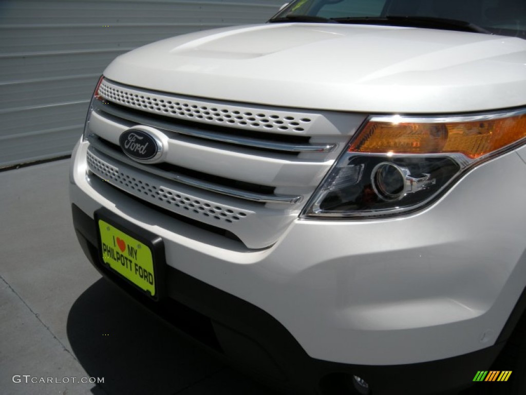 2014 Explorer Limited - White Platinum / Charcoal Black photo #10