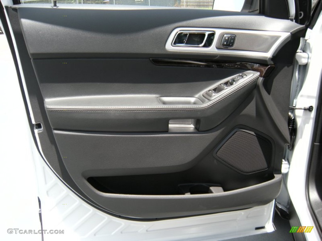2014 Explorer Limited - White Platinum / Charcoal Black photo #26