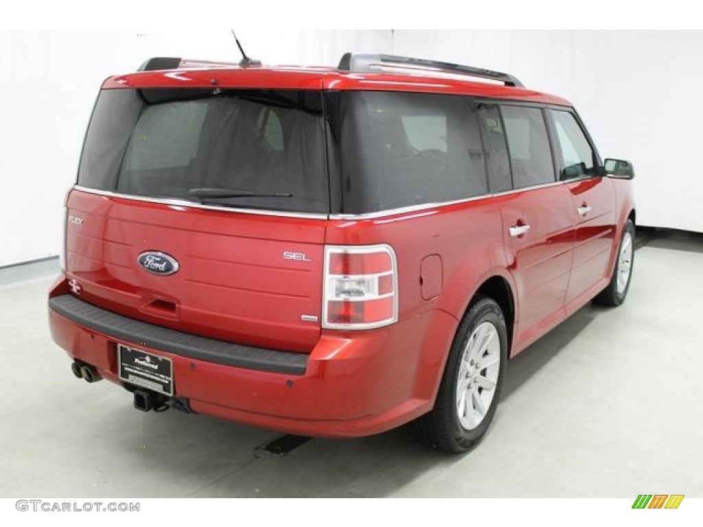 2011 Flex SEL AWD - Red Candy Metallic / Medium Light Stone photo #8