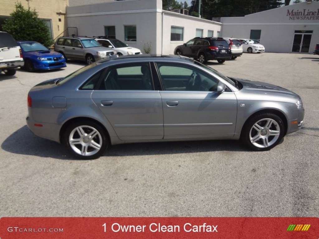 2006 A4 2.0T quattro Sedan - Dolphin Gray Metallic / Platinum photo #2