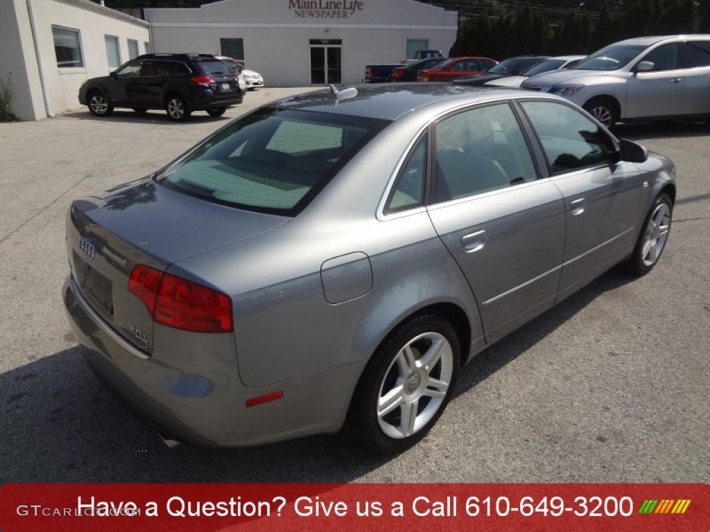 2006 A4 2.0T quattro Sedan - Dolphin Gray Metallic / Platinum photo #3
