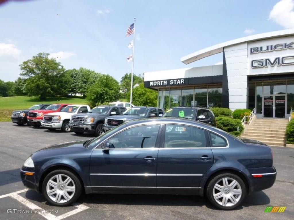 2005 Passat GLS 1.8T Sedan - Shadow Blue Metallic / Anthracite photo #8