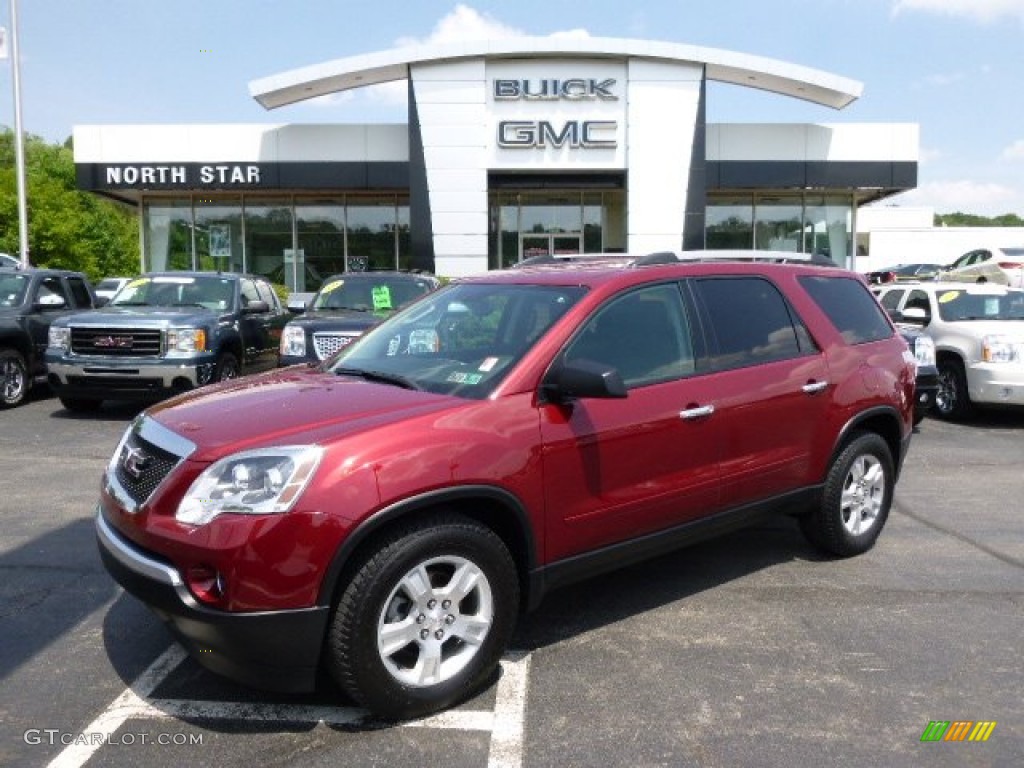 2011 Acadia SLE AWD - Red Jewel Tintcoat / Ebony photo #1