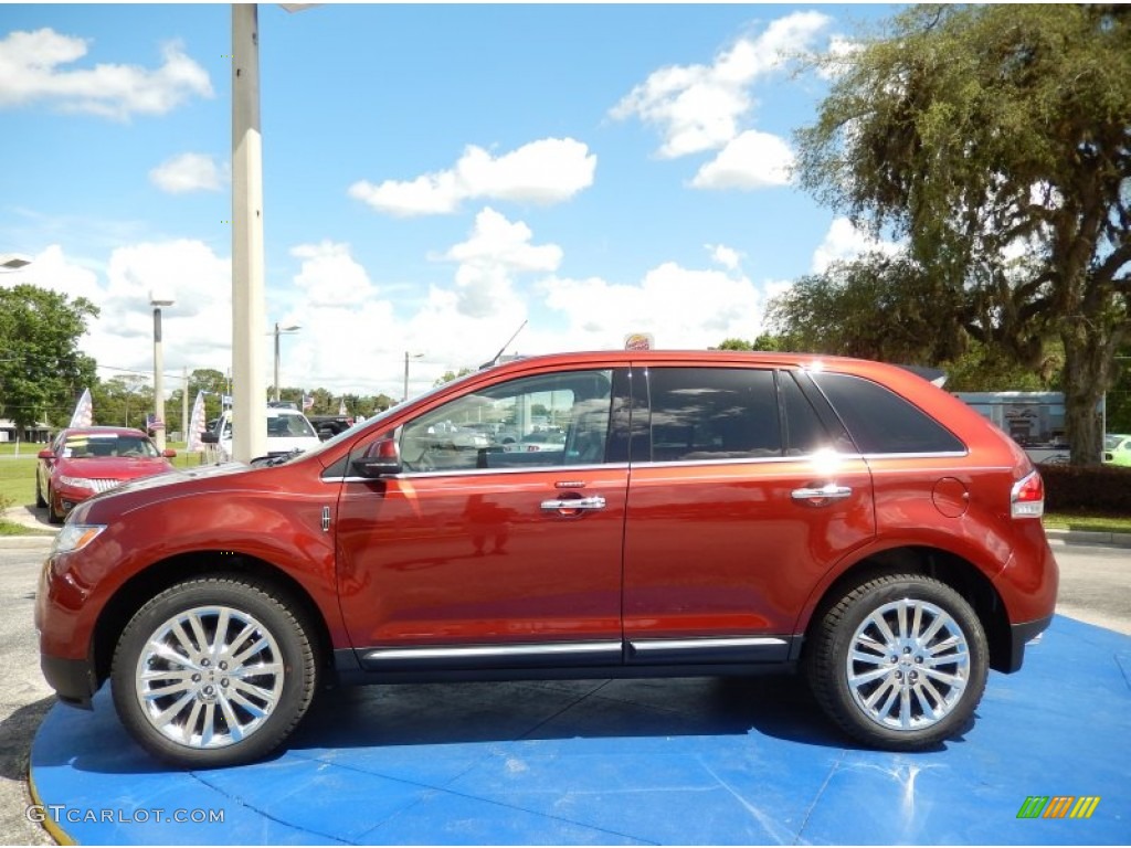 2014 MKX FWD - Sunset Metallic / Medium Light Stone photo #2