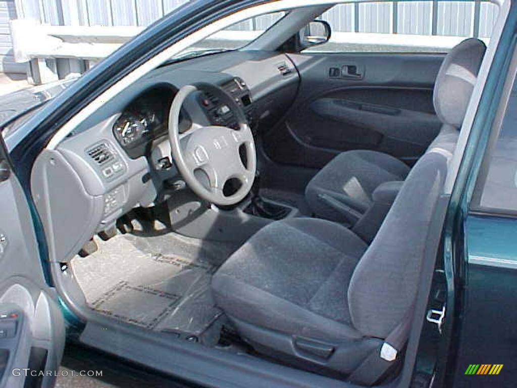 1997 Civic EX Coupe - Cypress Green Metallic / Gray photo #5