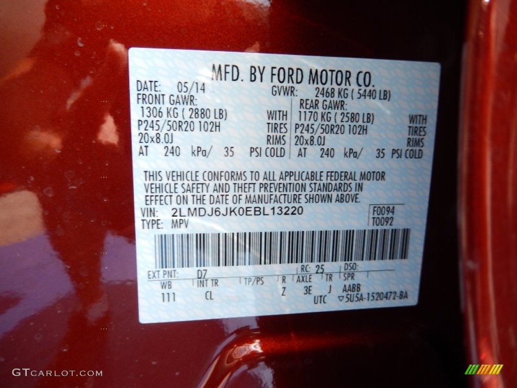 2014 MKX FWD - Sunset Metallic / Medium Light Stone photo #12