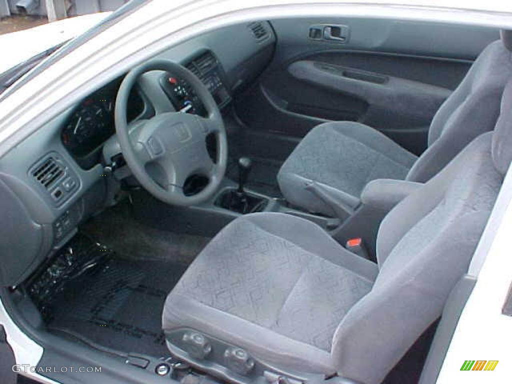 1999 Civic EX Coupe - Taffeta White / Gray photo #6