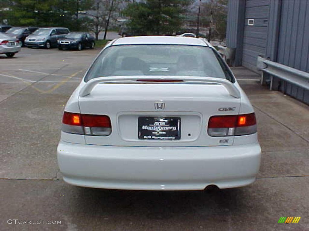 1999 Civic EX Coupe - Taffeta White / Gray photo #8