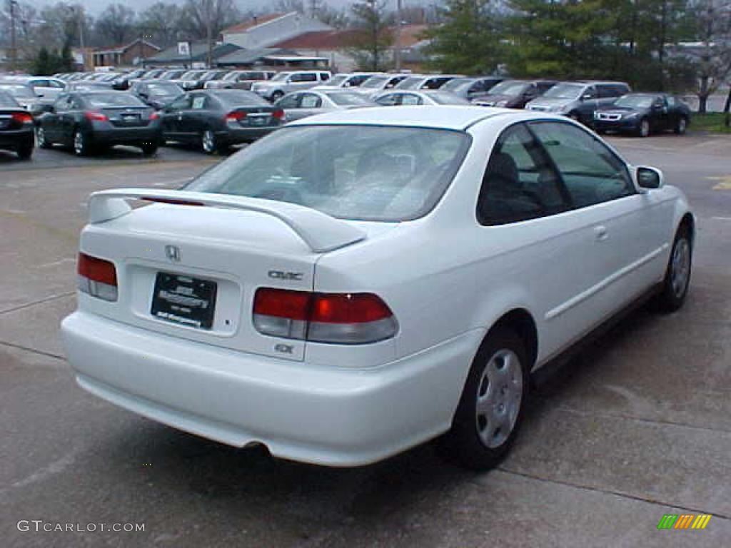 1999 Civic EX Coupe - Taffeta White / Gray photo #9