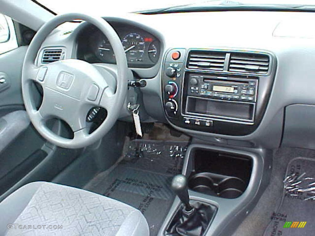 1999 Civic EX Coupe - Taffeta White / Gray photo #11