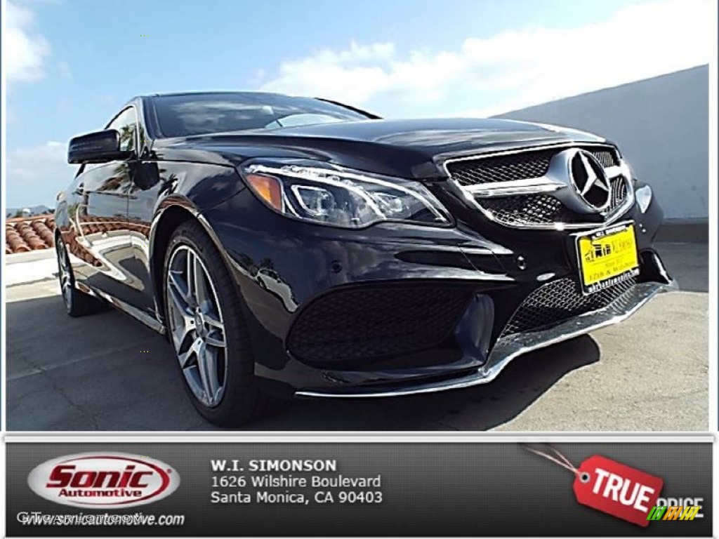 2014 E 550 Coupe - Black / Black photo #1