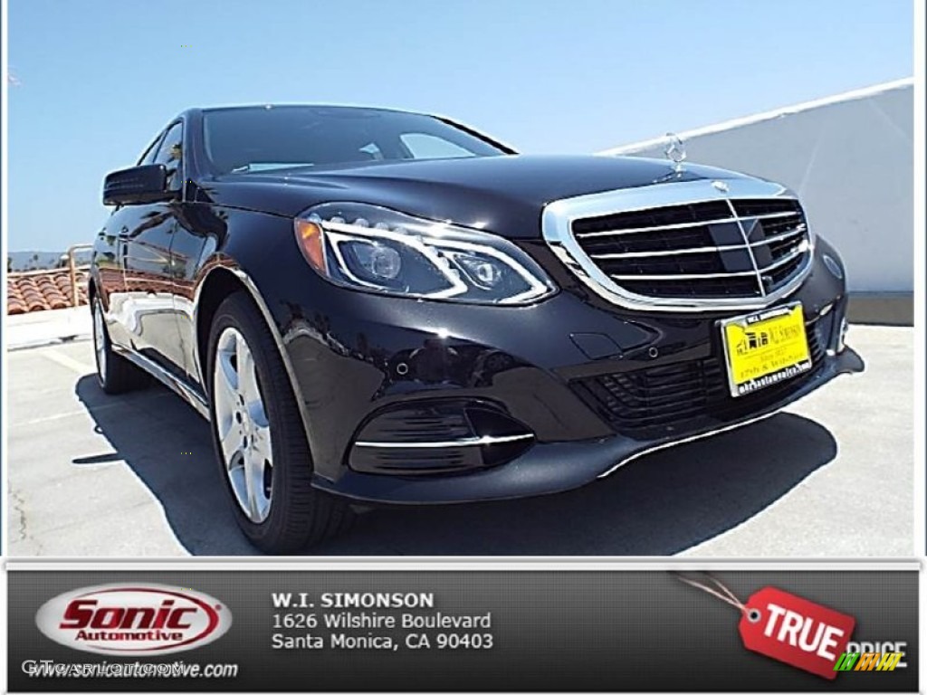 2014 E E250 BlueTEC 4Matic Sedan - Obsidian Black Metallic / Chestnut Brown/Black photo #1