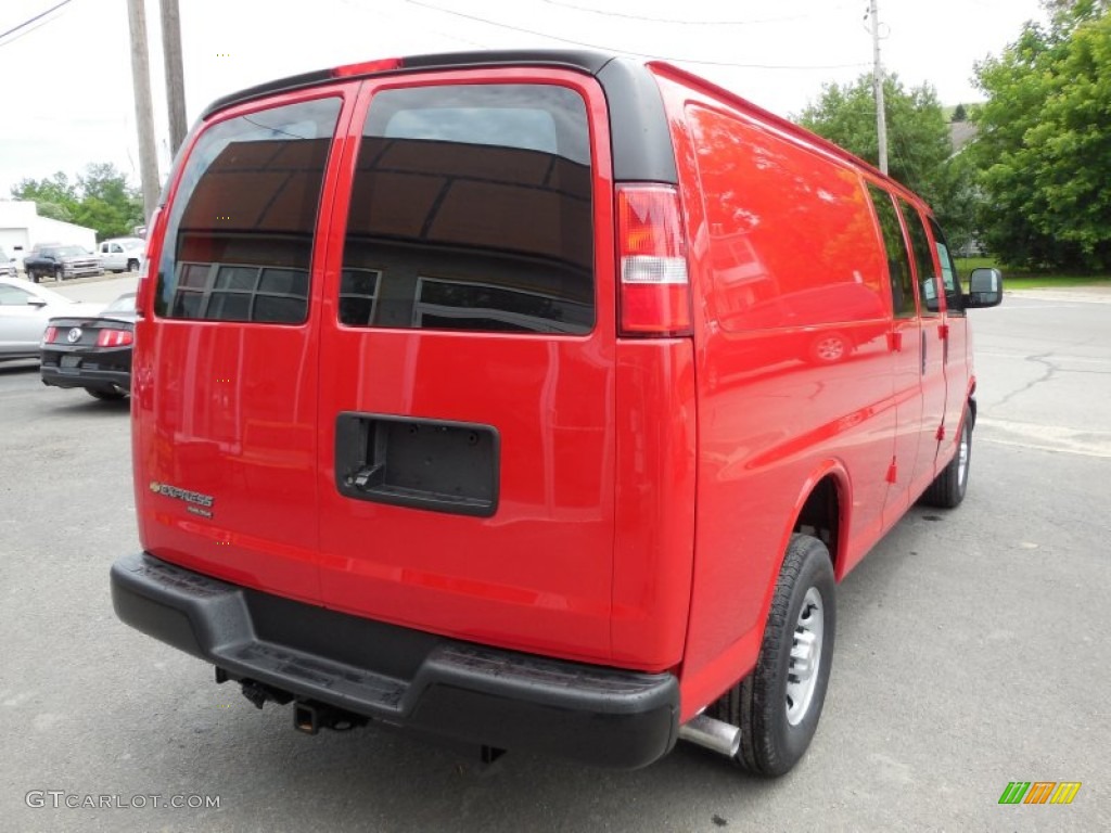 2014 Express 2500 Cargo Extended WT - Victory Red / Medium Pewter photo #13