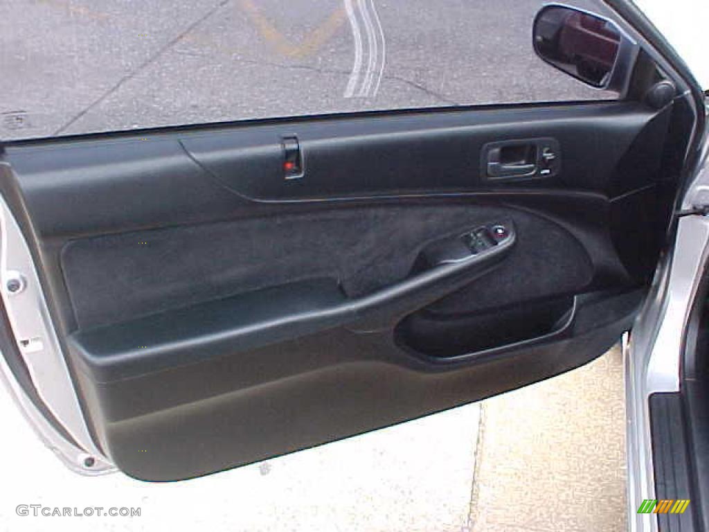 2005 Civic EX Coupe - Satin Silver Metallic / Black photo #7