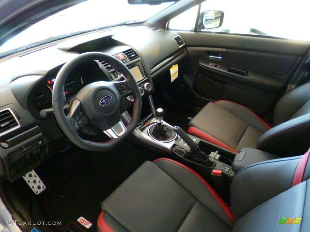 Carbon Black Interior 2015 Subaru WRX STI Limited Photo #94559632