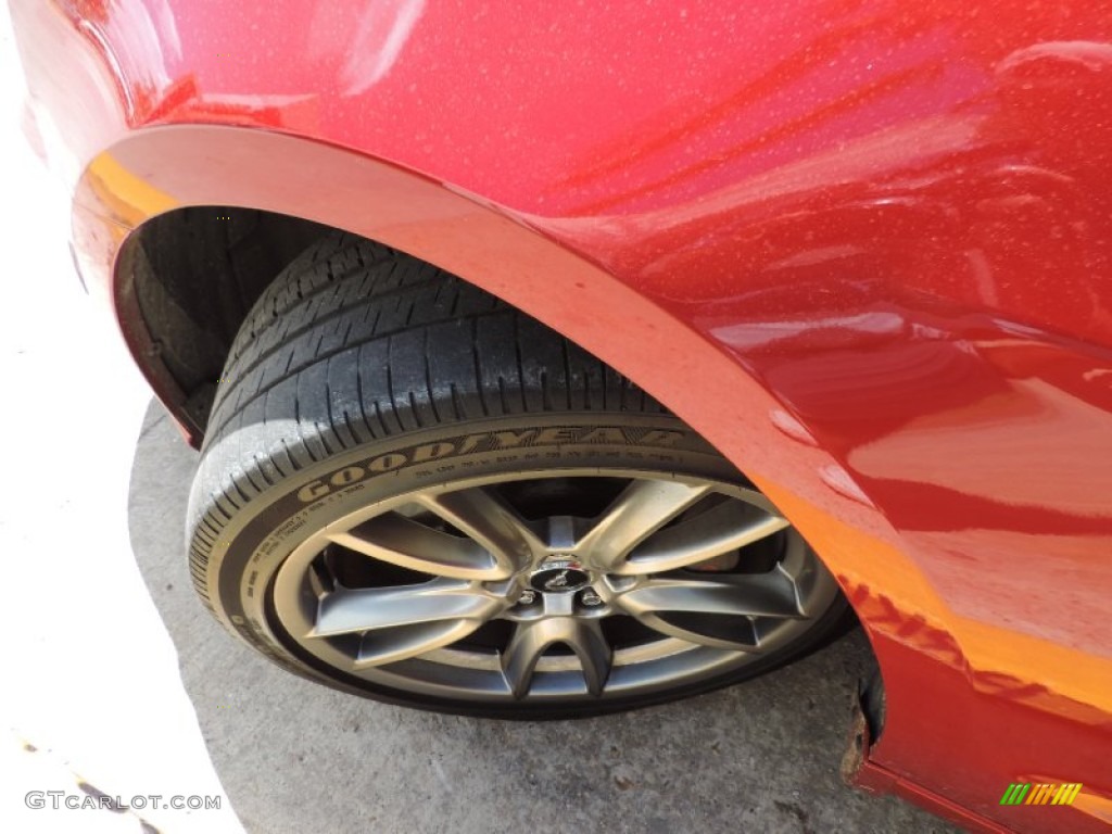 2013 Mustang GT Convertible - Red Candy Metallic / Stone photo #22