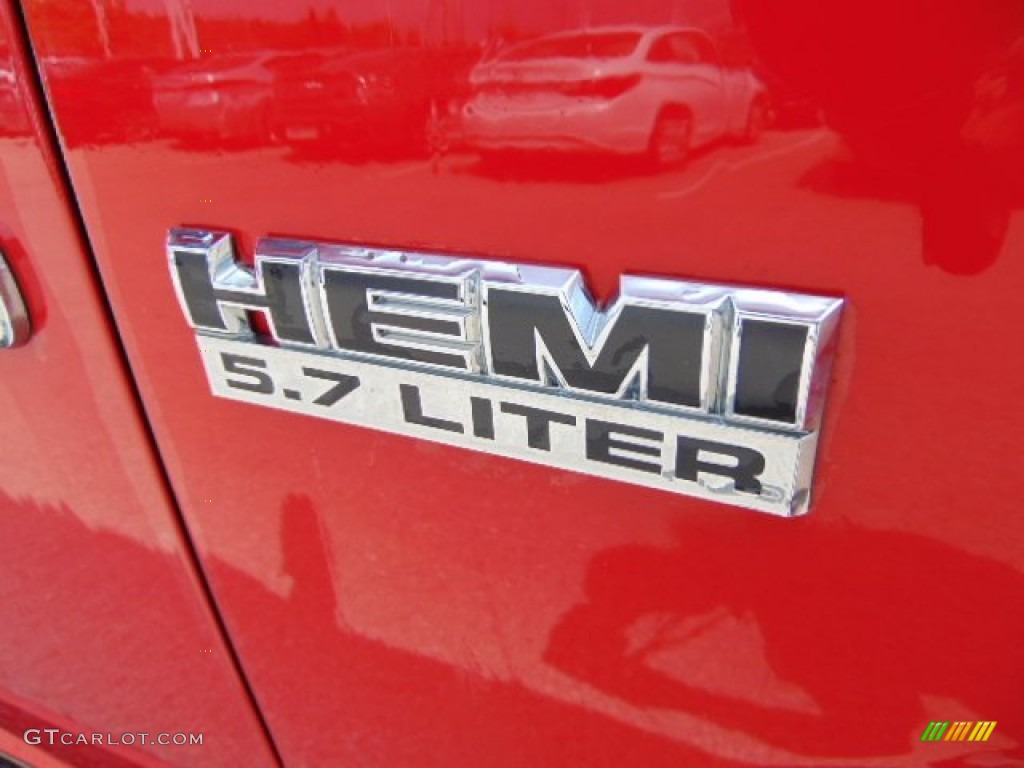 2012 Ram 1500 ST Quad Cab 4x4 - Flame Red / Dark Slate Gray/Medium Graystone photo #4