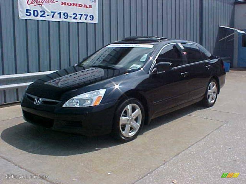 2006 Accord EX-L V6 Sedan - Nighthawk Black Pearl / Ivory photo #2