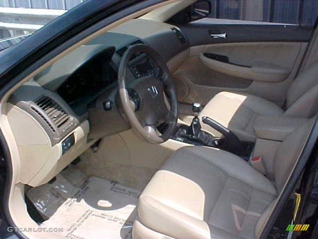 2006 Accord EX-L V6 Sedan - Nighthawk Black Pearl / Ivory photo #5