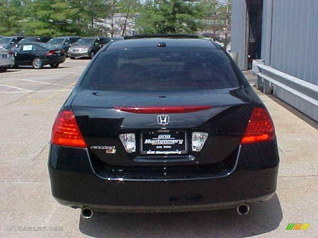 2006 Accord EX-L V6 Sedan - Nighthawk Black Pearl / Ivory photo #9