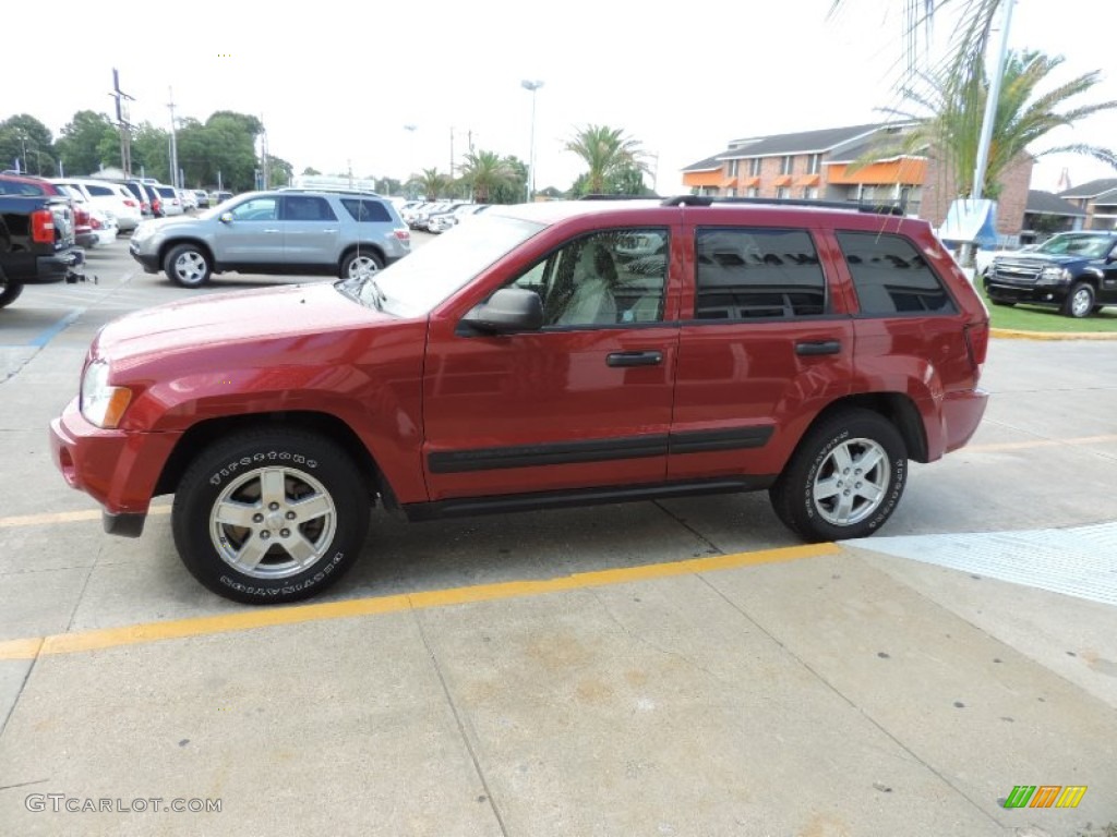2006 Grand Cherokee Laredo - Inferno Red Crystal Pearl / Medium Slate Gray photo #3