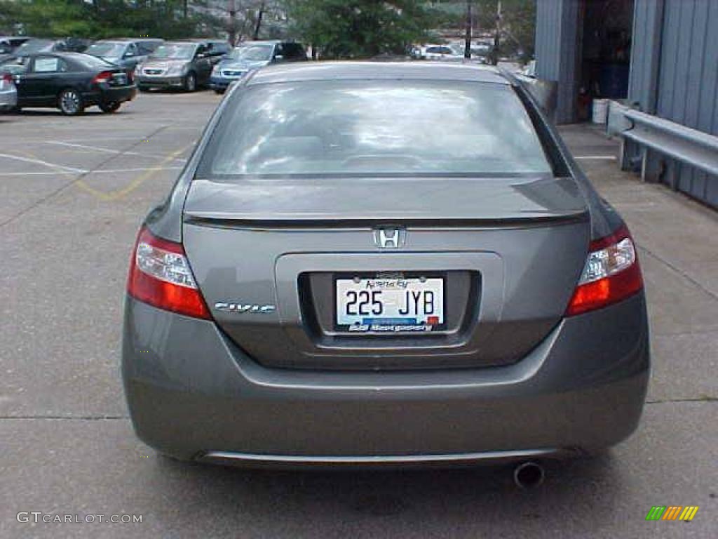 2006 Civic EX Coupe - Galaxy Gray Metallic / Gray photo #8