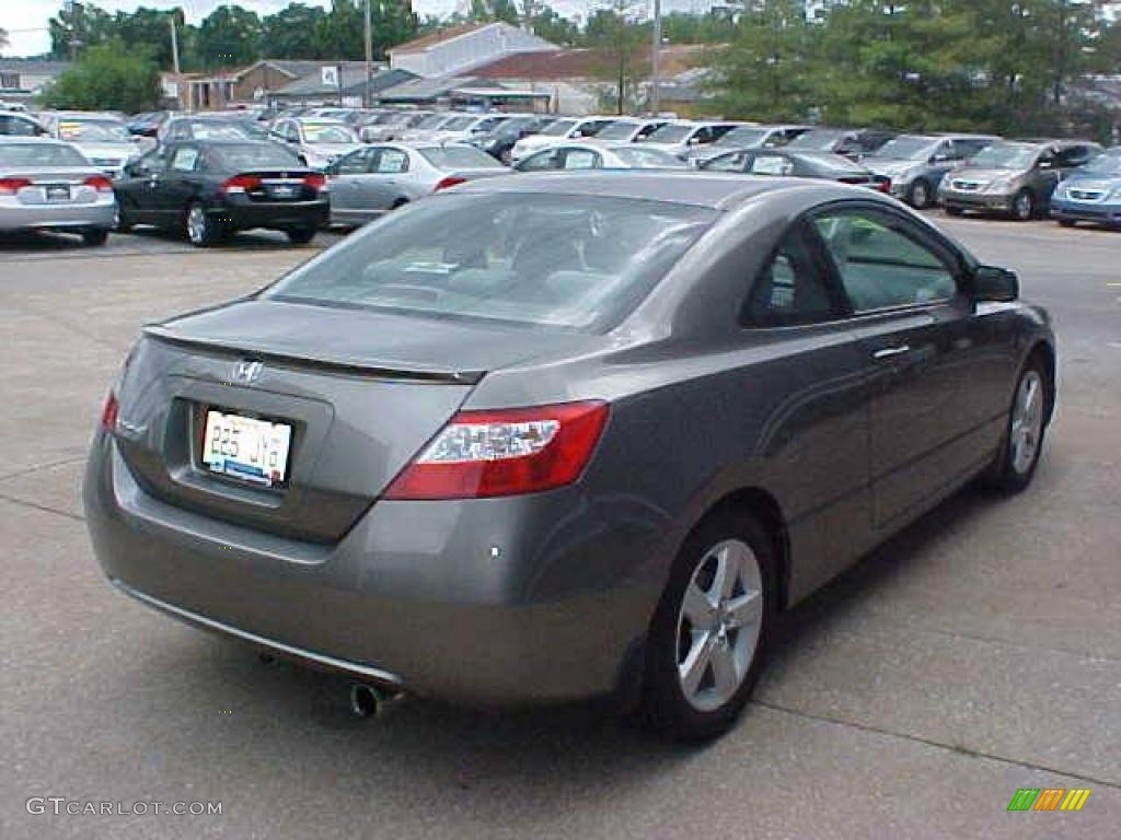 2006 Civic EX Coupe - Galaxy Gray Metallic / Gray photo #9