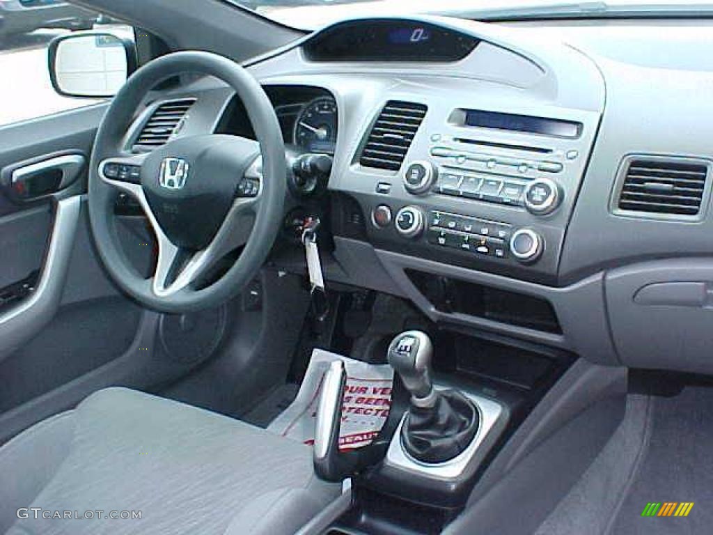2006 Civic EX Coupe - Galaxy Gray Metallic / Gray photo #11