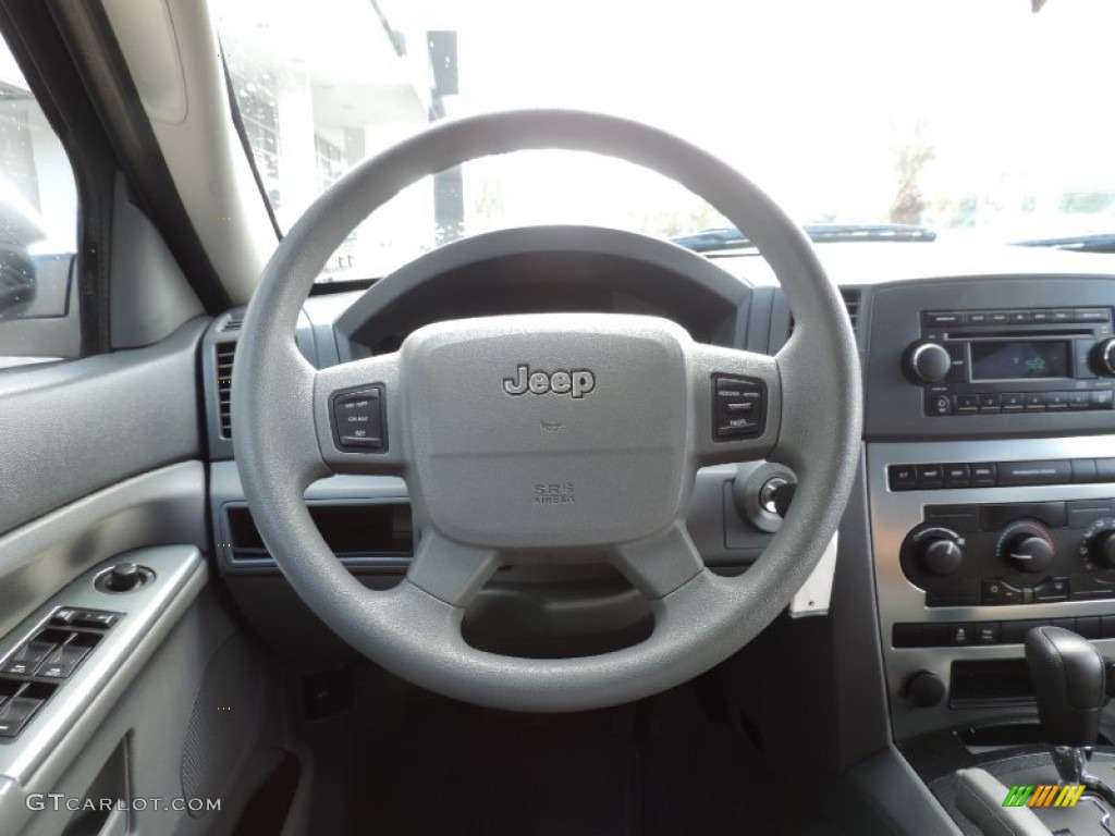 2006 Jeep Grand Cherokee Laredo Medium Slate Gray Steering Wheel Photo #94563586