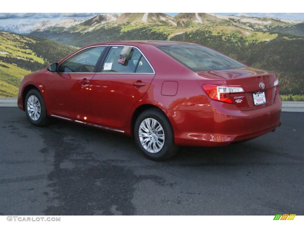 2014 Camry LE - Barcelona Red Metallic / Ivory photo #3