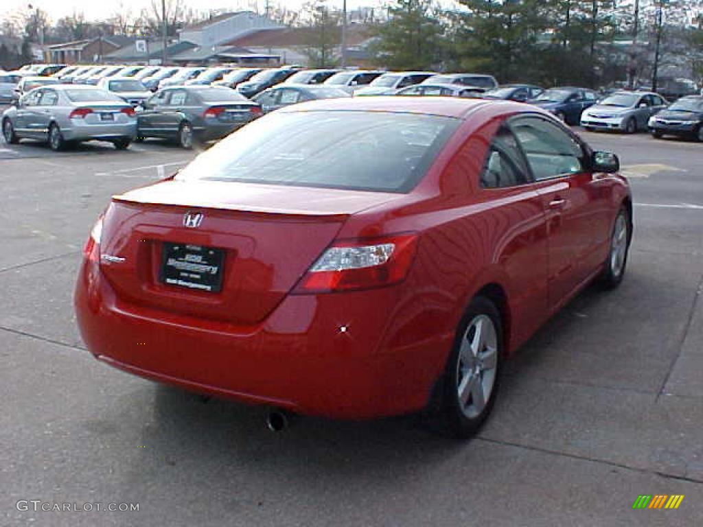 2006 Civic EX Coupe - Rallye Red / Black photo #8