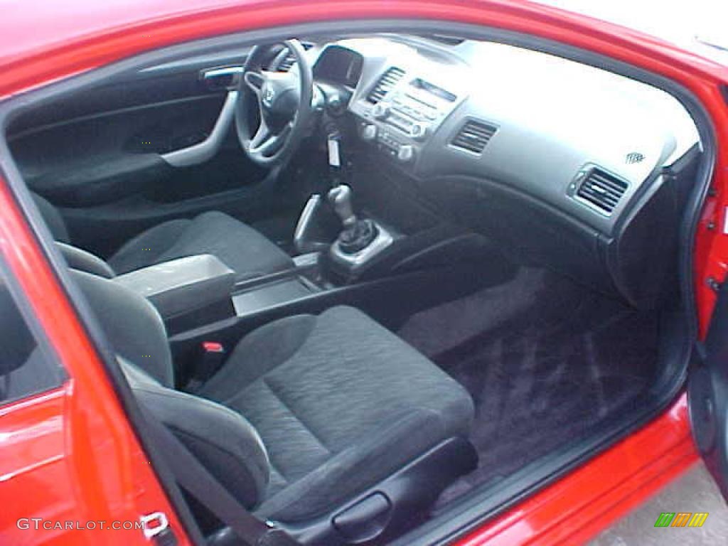 2006 Civic EX Coupe - Rallye Red / Black photo #9