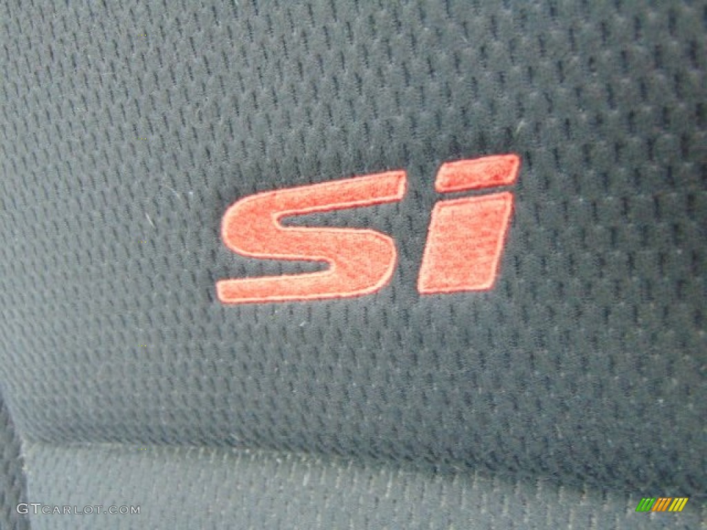 2007 Civic Si Sedan - Alabaster Silver Metallic / Black photo #13