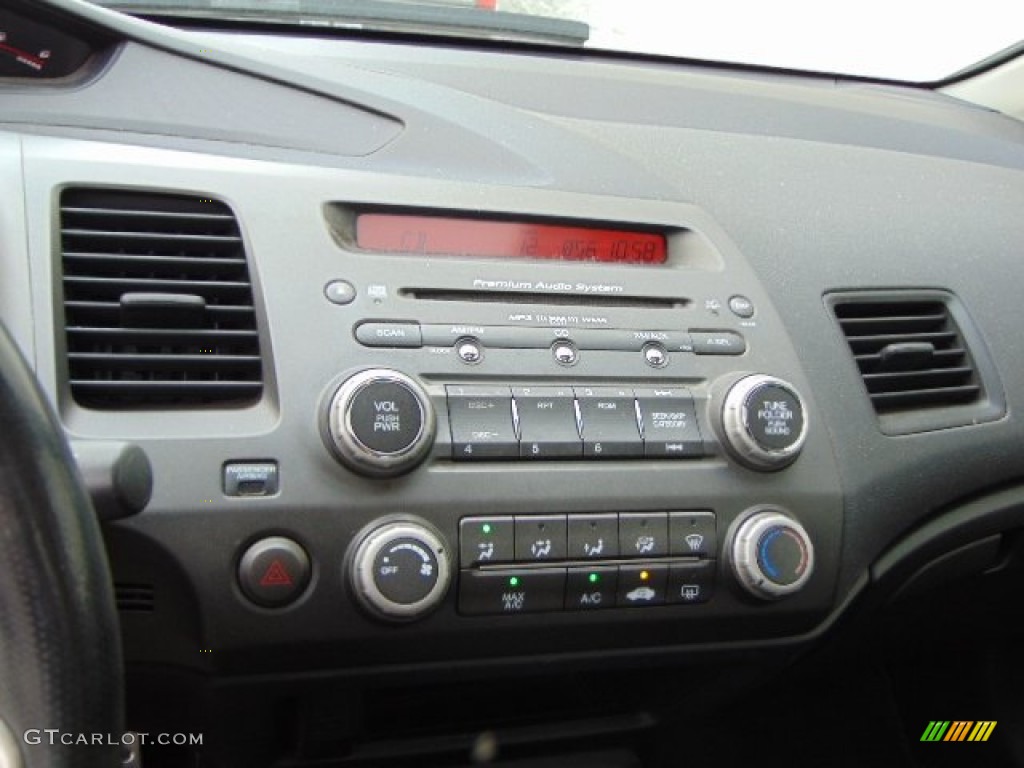 2007 Civic Si Sedan - Alabaster Silver Metallic / Black photo #14