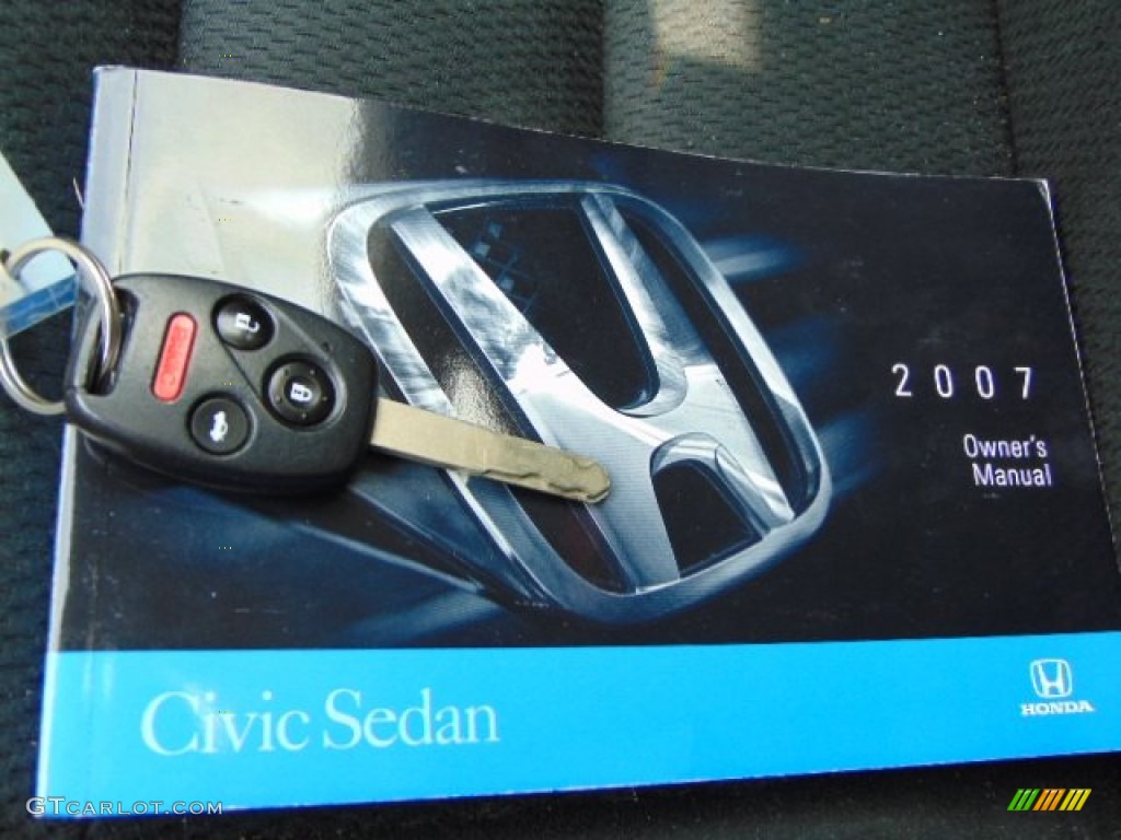 2007 Civic Si Sedan - Alabaster Silver Metallic / Black photo #18