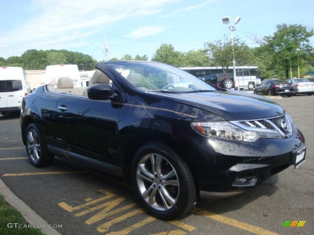 2011 Murano CrossCabriolet AWD - Super Black / CC Cashmere photo #3