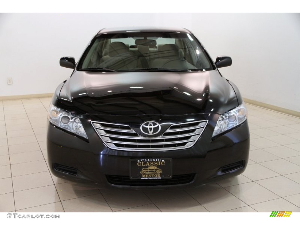 2008 Camry Hybrid - Black / Bisque photo #2