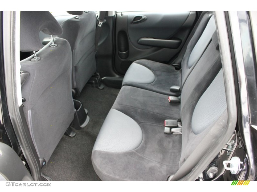 Black Interior 2007 Honda Fit Sport Photo #94566169