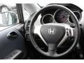 2007 Honda Fit Black Interior Steering Wheel Photo