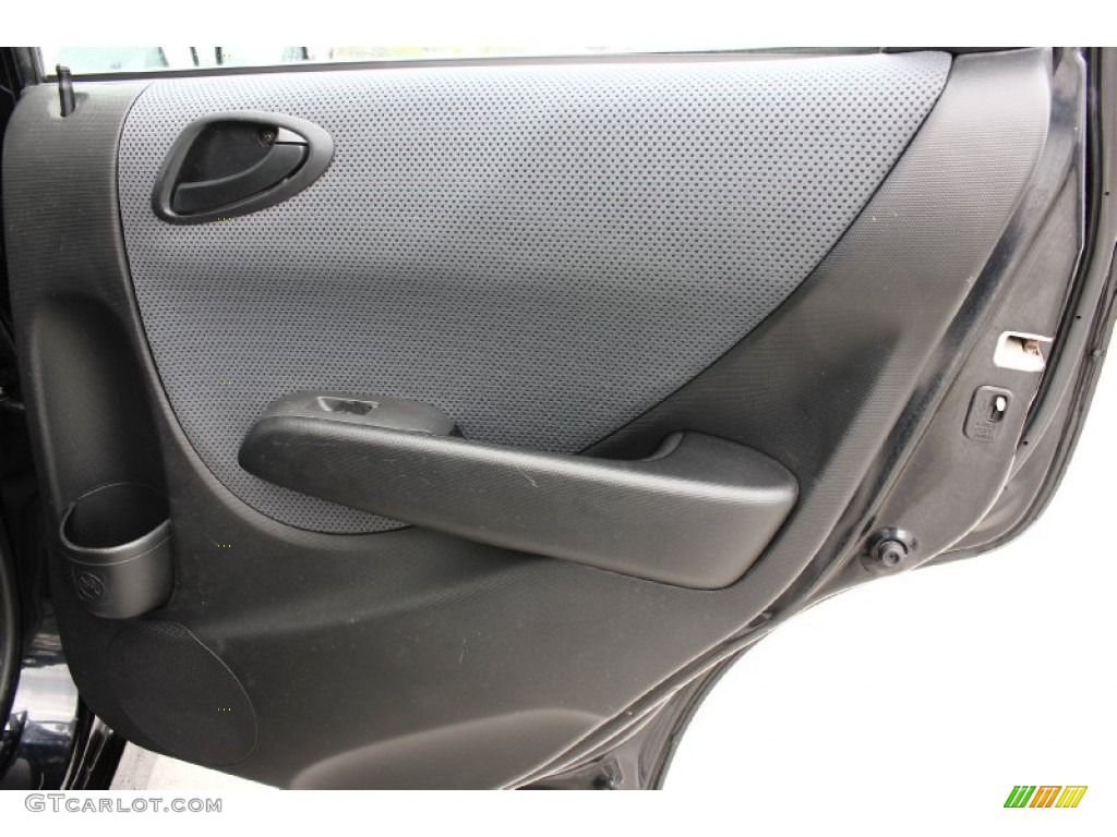 2007 Honda Fit Sport Black Door Panel Photo #94566273
