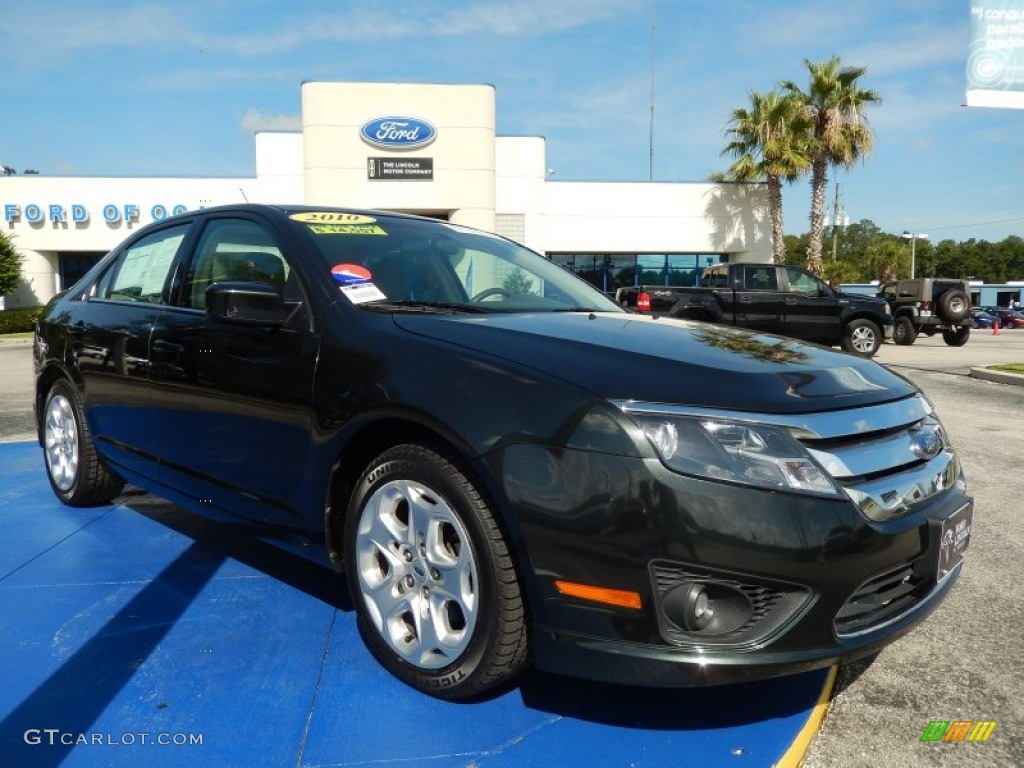 2010 Fusion SE - Atlantis Green Metallic / Medium Light Stone photo #7